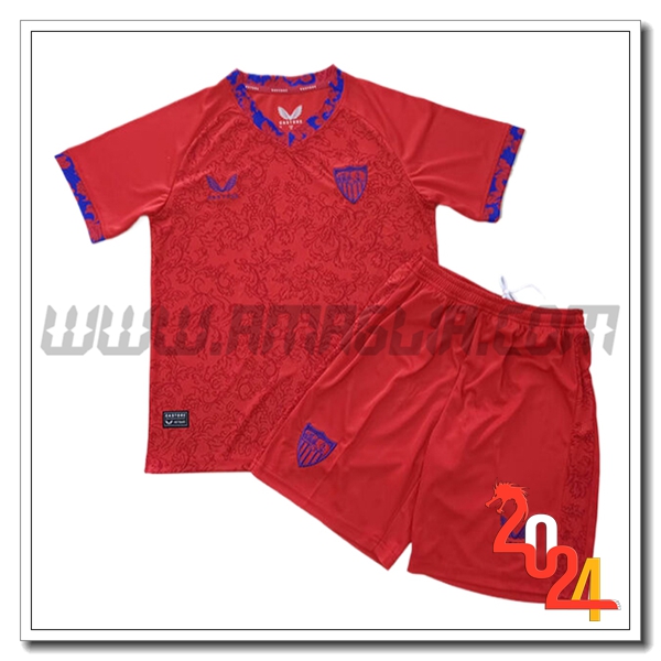 Kit Maglia Sevilla Bambino Seconda 2024 2025