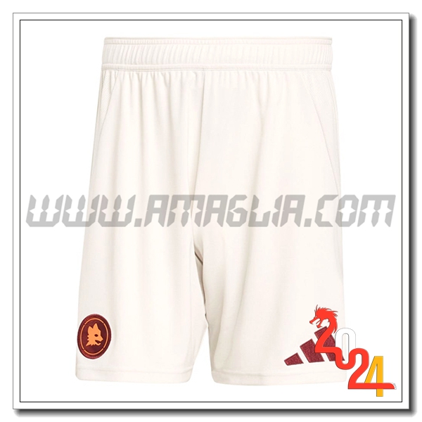 Pantaloncini Calcio AS Roma Seconda 2024 2025
