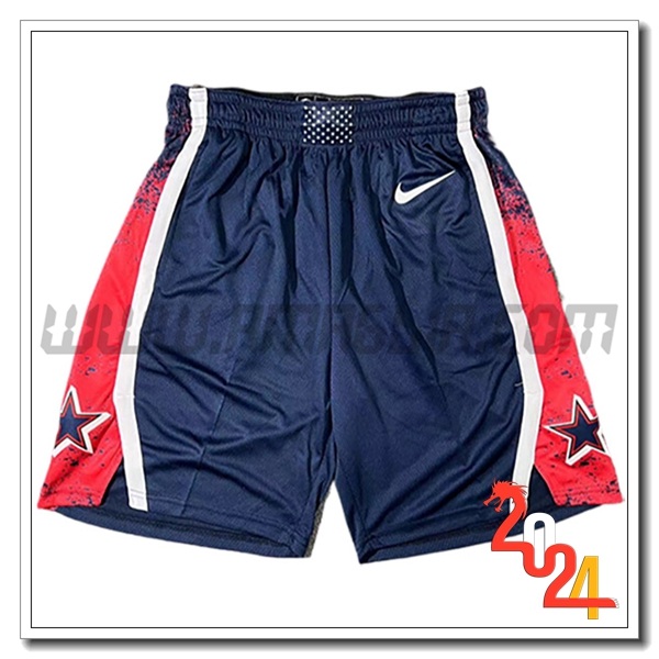 Pantaloncini NBA USA 2024/25 Blu/Rosso/Bianco