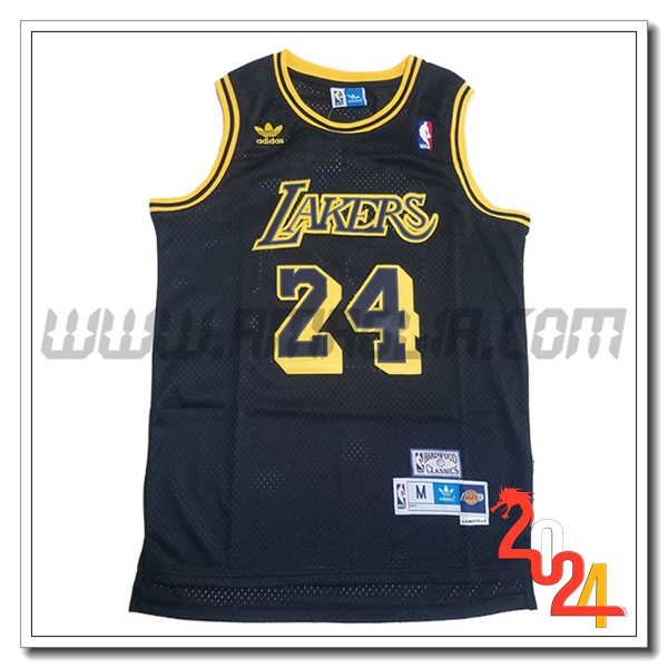 Maglia Los Angeles Lakers (BRYANT #24) 2024/25 Nero/Giallo