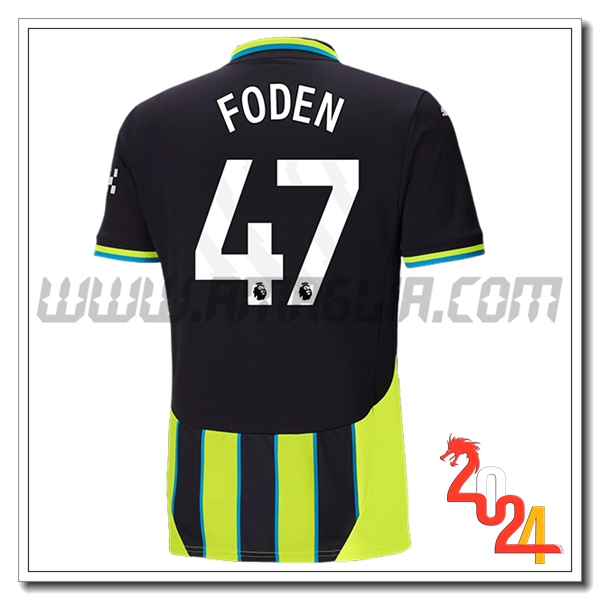 Seconda Maglia Calcio Manchester City FODEN #47 2024 2025