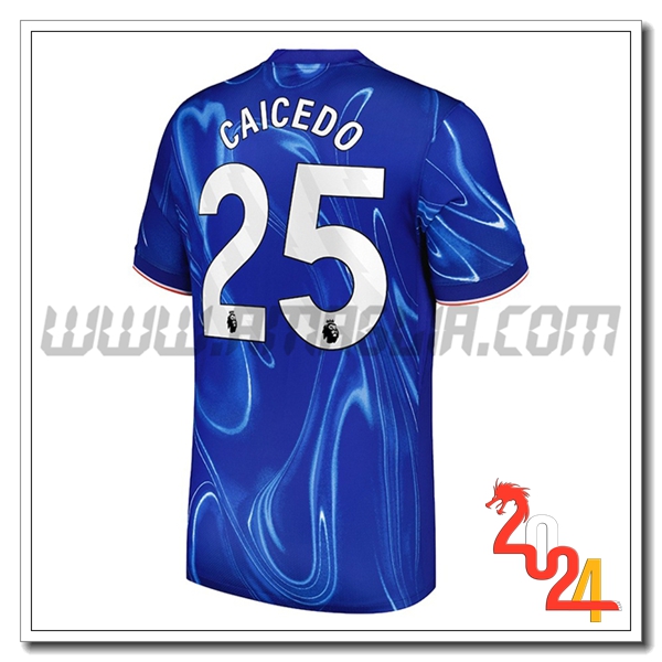 Prima Maglia Calcio FC Chelsea CAICEDO #25 2024 2025