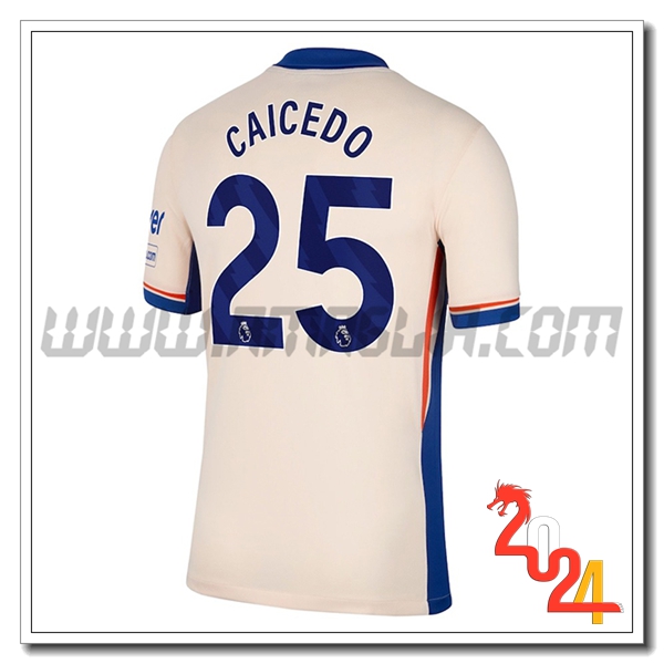 Seconda Maglia Calcio FC Chelsea CAICEDO #25 2024 2025