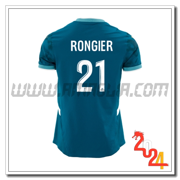 Seconda Maglia Calcio Marsiglia OM RONGIER #21 2024 2025