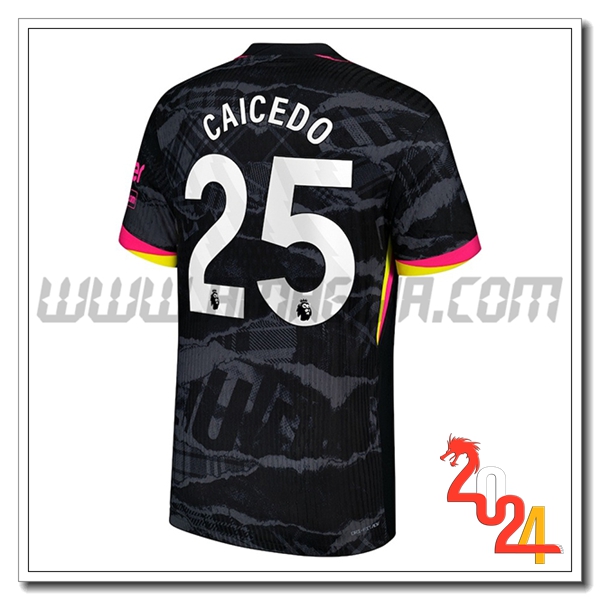 Terzo Maglia Calcio FC Chelsea CAICEDO #25 2024 2025