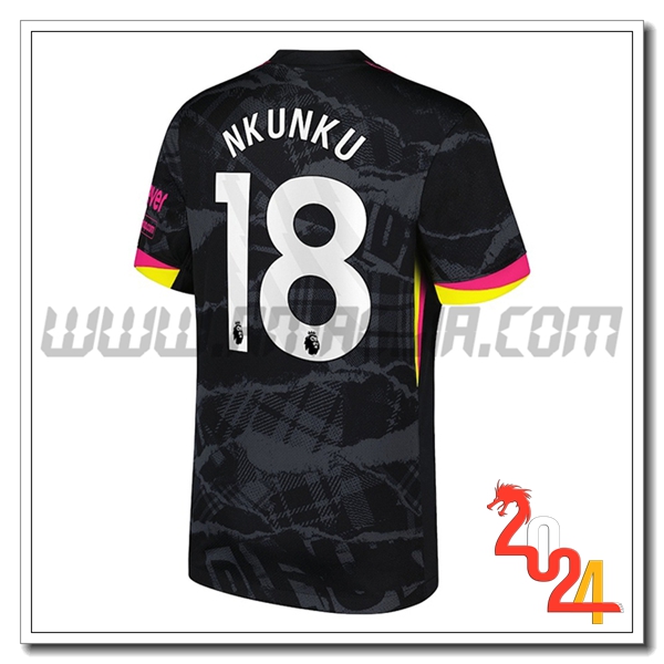 Terzo Maglia Calcio FC Chelsea NKUNKU #18 2024 2025