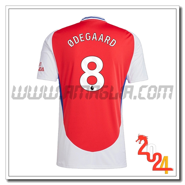 Prima Maglia Calcio Arsenal ØDEGAARD #8 2024 2025