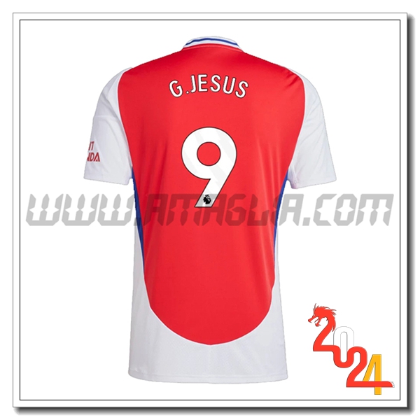 Prima Maglia Calcio Arsenal G.JESUS #9 2024 2025