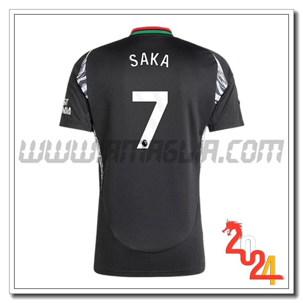 Seconda Maglia Calcio Arsenal SAKA #7 2024 2025
