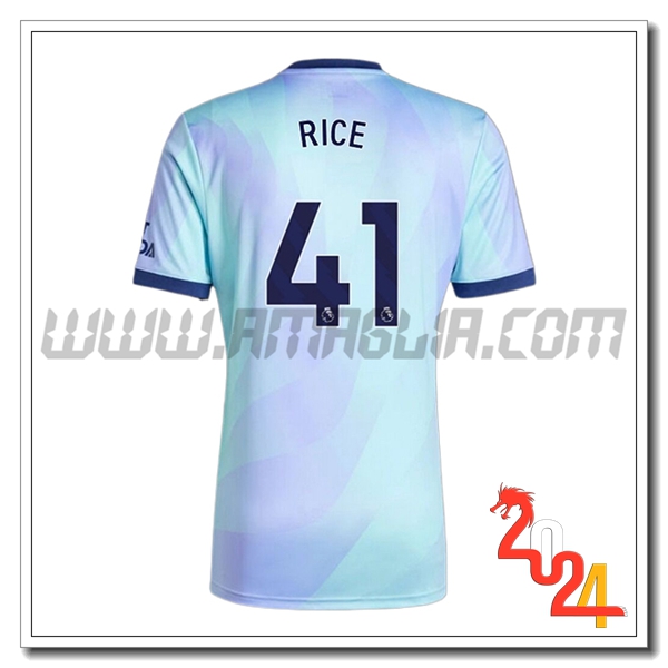 Terzo Maglia Calcio Arsenal RICE #41 2024 2025