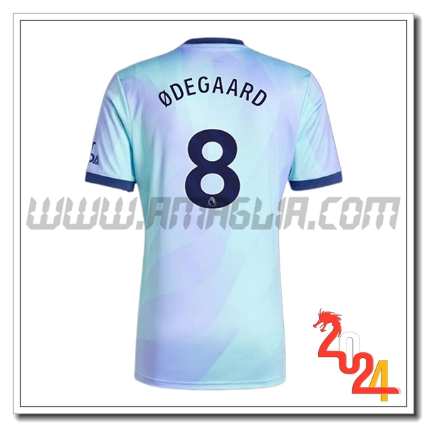 Terzo Maglia Calcio Arsenal ØDEGAARD #8 2024 2025