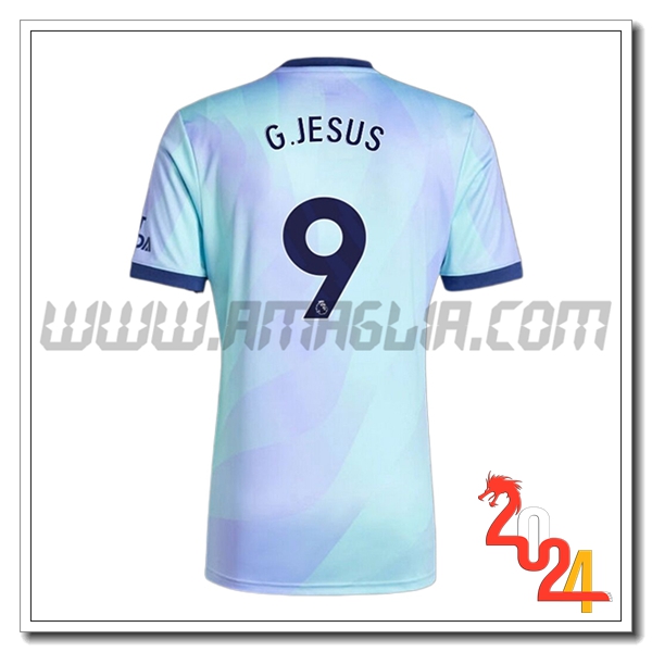 Terzo Maglia Calcio Arsenal G.JESUS #9 2024 2025