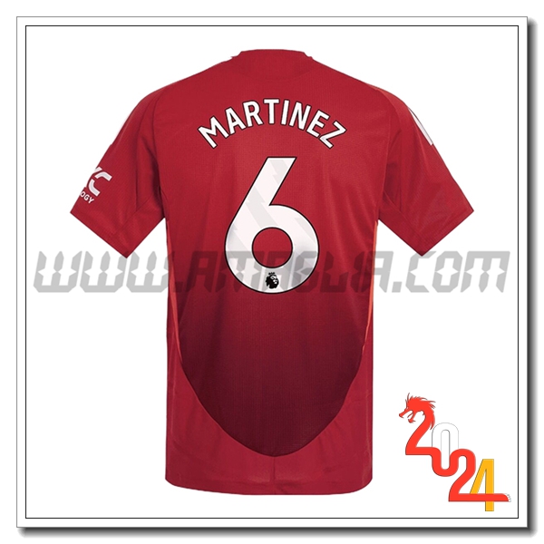 Prima Maglia Calcio Manchester United MARTINEZ #6 2024 2025