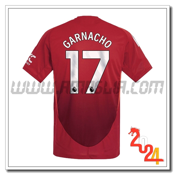 Prima Maglia Calcio Manchester United GARNACHO #17 2024 2025