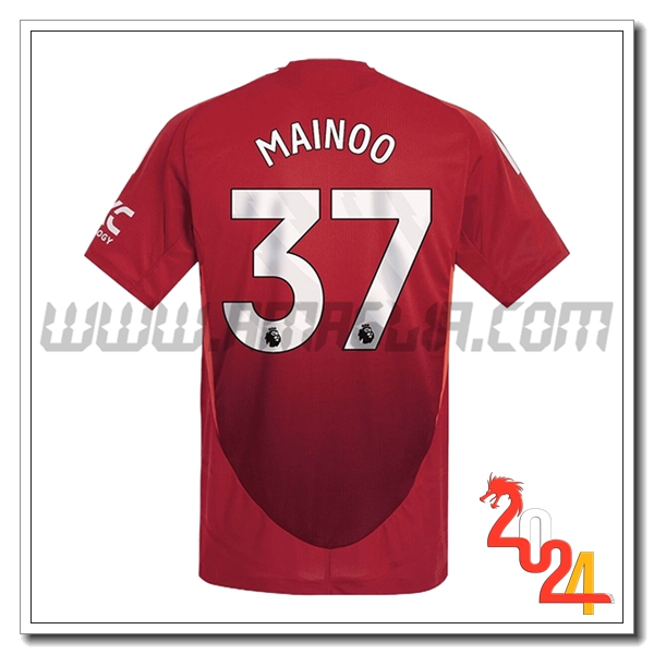 Prima Maglia Calcio Manchester United MAINOO #37 2024 2025