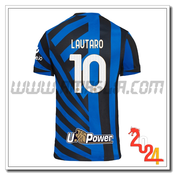 Prima Maglia Calcio Inter Milan LAUTARO #10 2024 2025