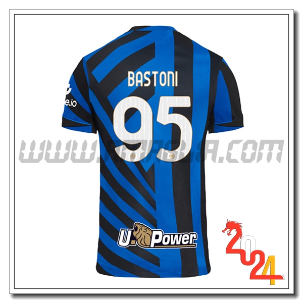 Prima Maglia Calcio Inter Milan BASTONI #95 2024 2025