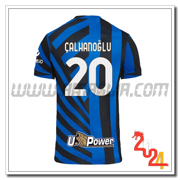 Prima Maglia Calcio Inter Milan CALHANOGLU #20 2024 2025