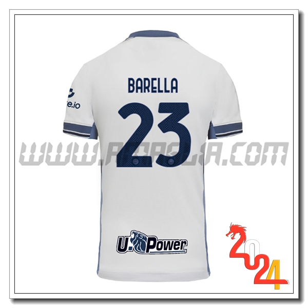 Seconda Maglia Calcio Inter Milan BARELLA #23 2024 2025
