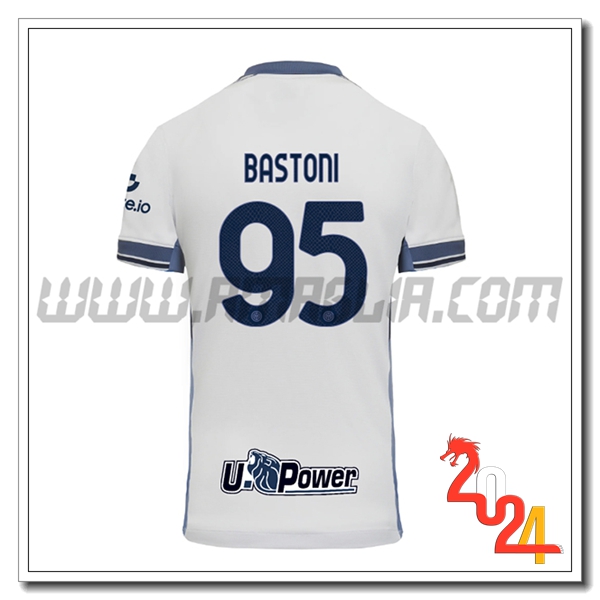 Seconda Maglia Calcio Inter Milan BASTONI #95 2024 2025