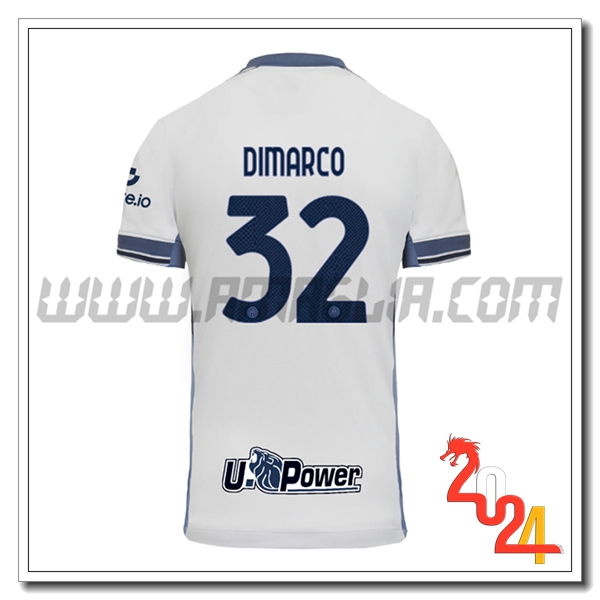 Seconda Maglia Calcio Inter Milan DIMARCO #32 2024 2025