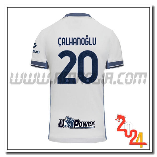 Seconda Maglia Calcio Inter Milan CALHANOGLU #20 2024 2025