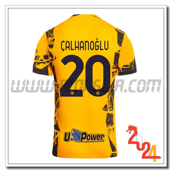 Terzo Maglia Calcio Inter Milan CALHANOGLU #20 2024 2025