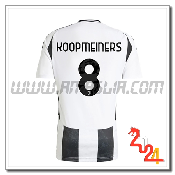 Prima Maglia Calcio Juventus KOOPMEINERS #8 2024 2025