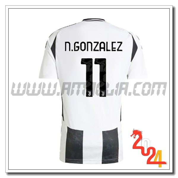 Prima Maglia Calcio Juventus N.GONZÁLEZ #11 2024 2025