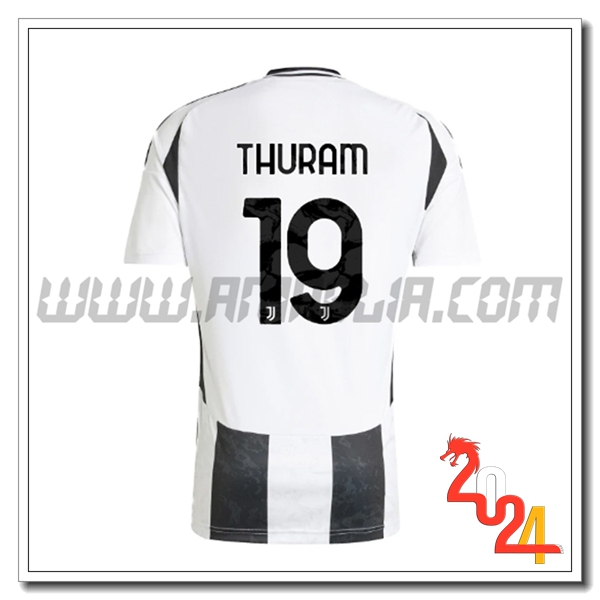 Prima Maglia Calcio Juventus THURAM #19 2024 2025