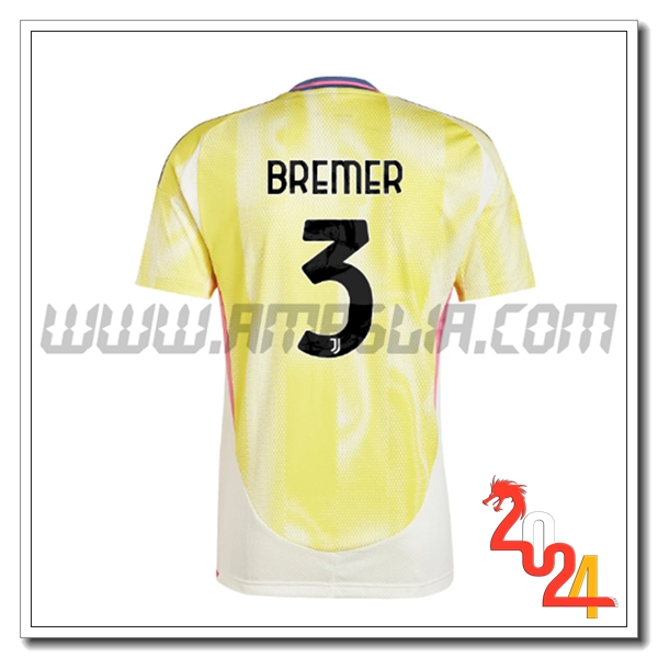 Seconda Maglia Calcio Juventus BREMER #3 2024 2025