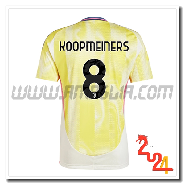 Seconda Maglia Calcio Juventus KOOPMEINERS #8 2024 2025