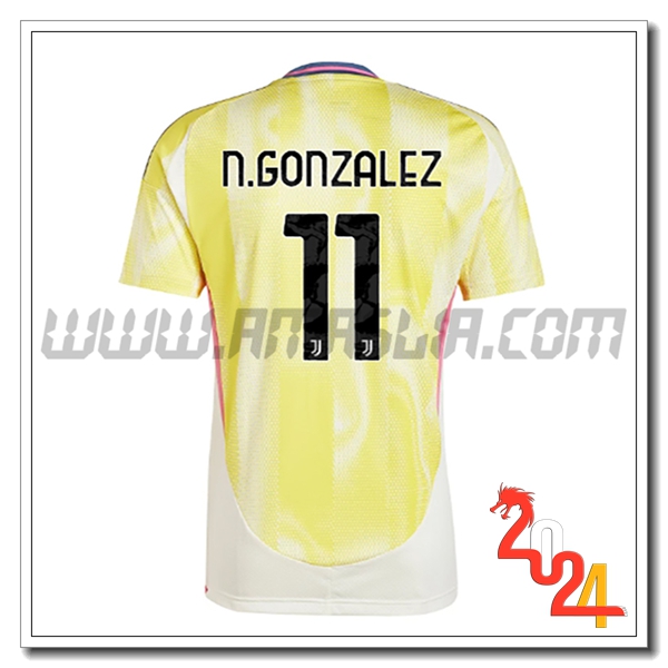 Seconda Maglia Calcio Juventus N.GONZÁLEZ #11 2024 2025