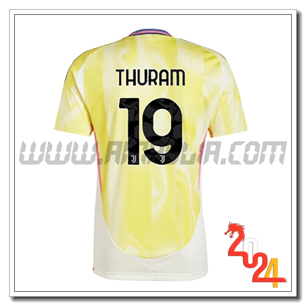 Seconda Maglia Calcio Juventus THURAM #19 2024 2025