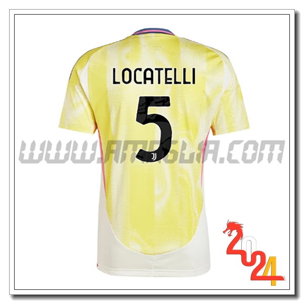 Seconda Maglia Calcio Juventus LOCATELLI #5 2024 2025