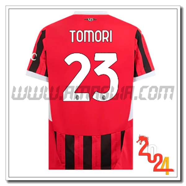 Prima Maglia Calcio AC Milan TOMORI #23 2024 2025