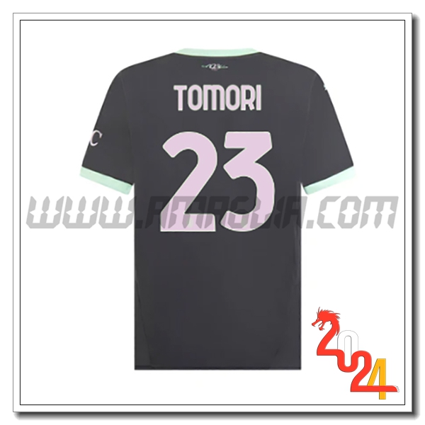 Terzo Maglia Calcio AC Milan TOMORI #23 2024 2025