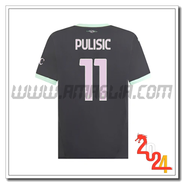 Terzo Maglia Calcio AC Milan PULISIC #11 2024 2025