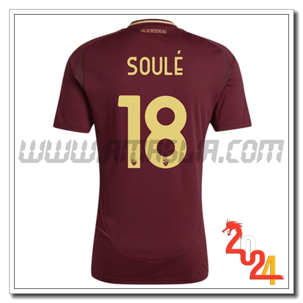 Prima Maglia Calcio AS Roma SOULÉ #18 2024 2025