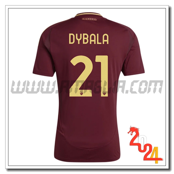 Prima Maglia Calcio AS Roma DYBALA #21 2024 2025