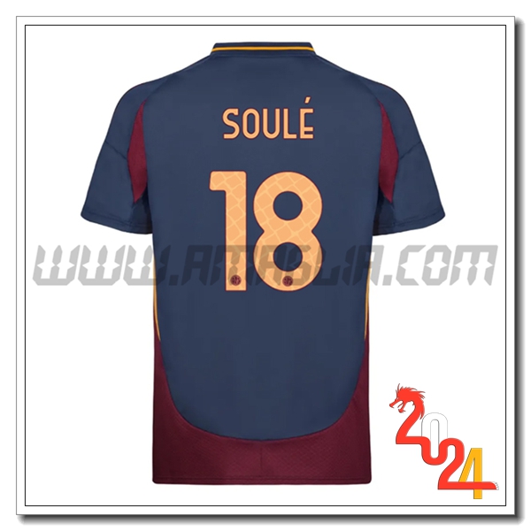 Terzo Maglia Calcio AS Roma SOULÉ #18 2024 2025