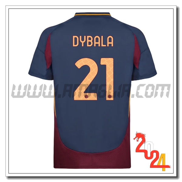 Terzo Maglia Calcio AS Roma DYBALA #21 2024 2025