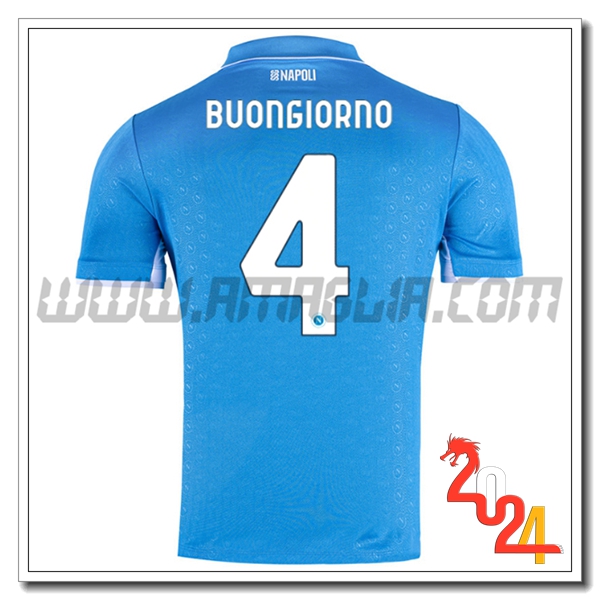 Prima Maglia Calcio SSC Napoli BUONGIORNO #4 2024 2025