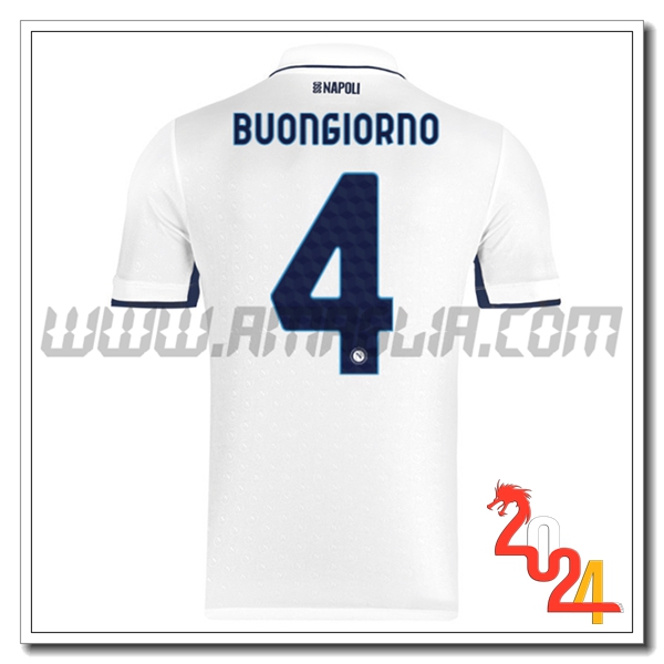 Seconda Maglia Calcio SSC Napoli BUONGIORNO #4 2024 2025