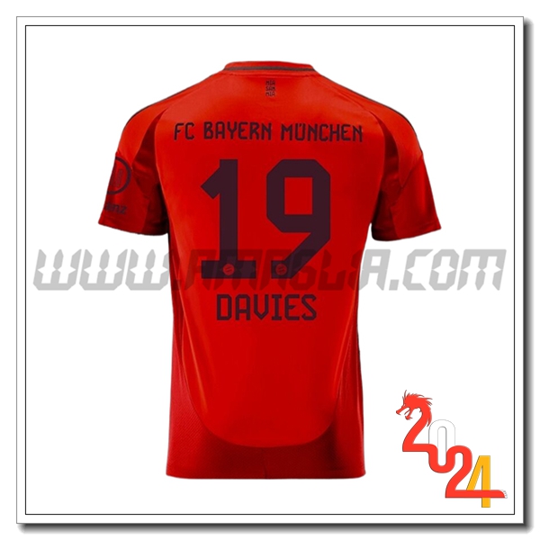 Prima Maglia Calcio Bayern Monaco DAVIES #19 2024 2025