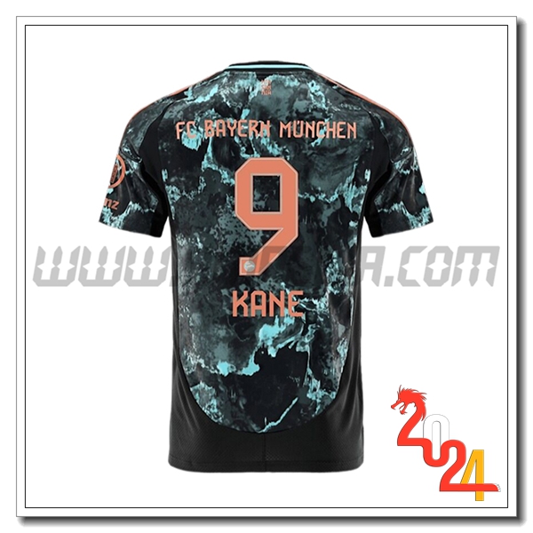 Seconda Maglia Calcio Bayern Monaco KANE #9 2024 2025