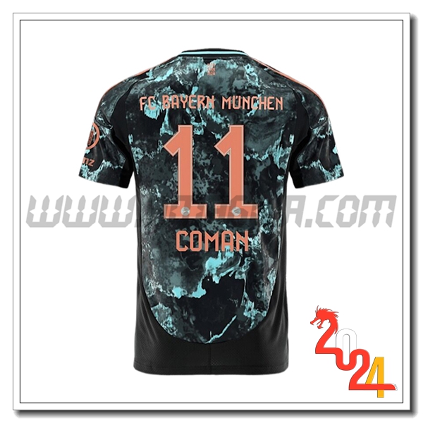 Seconda Maglia Calcio Bayern Monaco COMAN #11 2024 2025