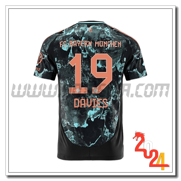 Seconda Maglia Calcio Bayern Monaco DAVIES #19 2024 2025