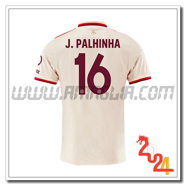 Maglia Calcio Bayern Monaco J.PALHINHA #16 Champions League 2024 2025