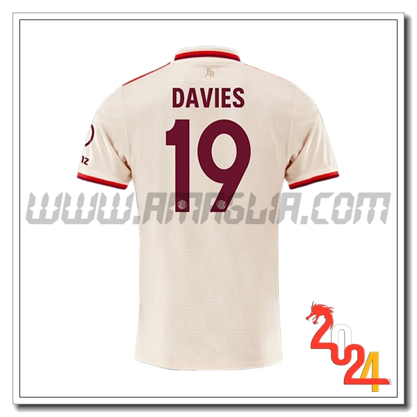 Maglia Calcio Bayern Monaco DAVIES #19 Champions League 2024 2025